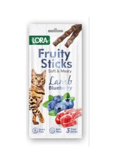 Lora Fruity Sticks Kuzu Etli Kedi Ödül Çubuğu 2'li 3 x 5 G