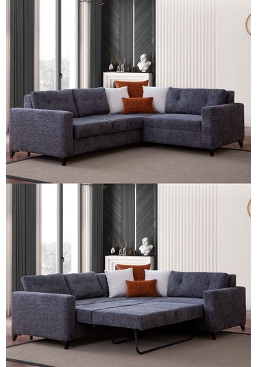 Bahar Sağ Köşe Koltuk Takımı Antrasit