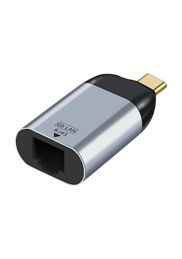 Cr22 M-ac-book Thunderbolt Uyumlu Type-c 3.1'den 1000mbps 1gbps Ethernet Rj45 Çevirici Adaptör