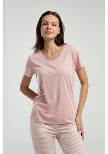 Pierre Cardin Kadın Pembe Pijama Takımı Pc9011-s-v1 Pembe