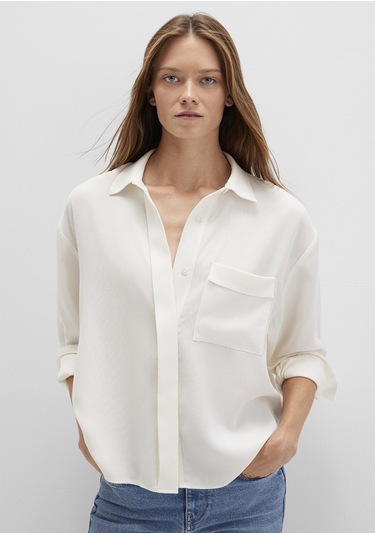 Mavi - Ekru Gömlek 1211354-80194 Ekru