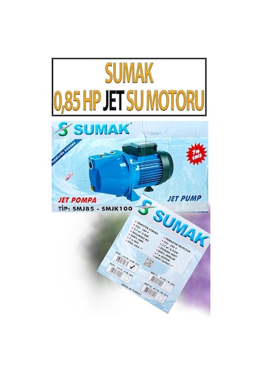 0,85 Hp 0,65 Kw Su Motoru 220 Volt 4,6 Amper