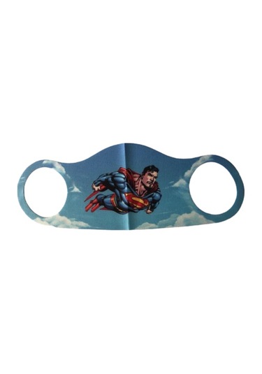 Line Tekstil Superman Desenli Yıkanabilir Çocuk Maskesi 5 Adet