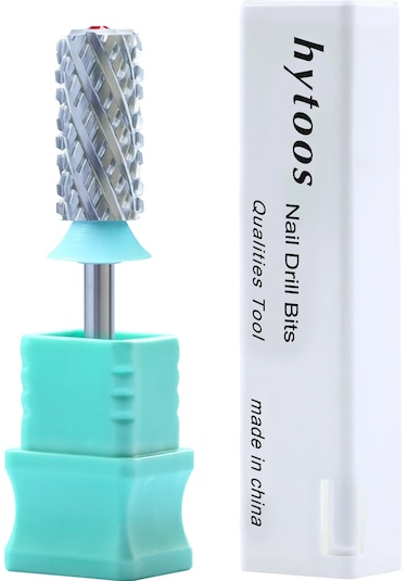 Hytoos 4xc Karbür Akrilik Tırnak Matkap Uçları Krom Kristal Üst Büyük Varil Tırnak Ucu Kaldırmak Sert Jel Tırnak Teknik Aracı