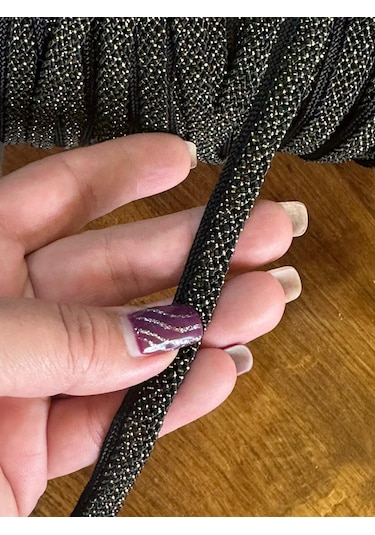 Altın Sarı Simli Şerit Dikiş Giyim Aksesuarı En 1 Cm 1 Metre