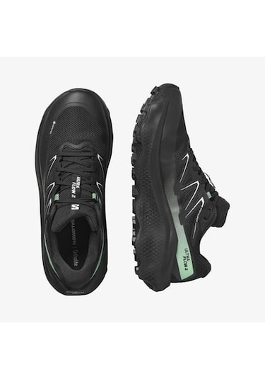 Salomon Ultra Flow 2 Gore-tex Black/black/patina Green Erk Patika Koşusu Ayakkabısı L47981400 Siyah