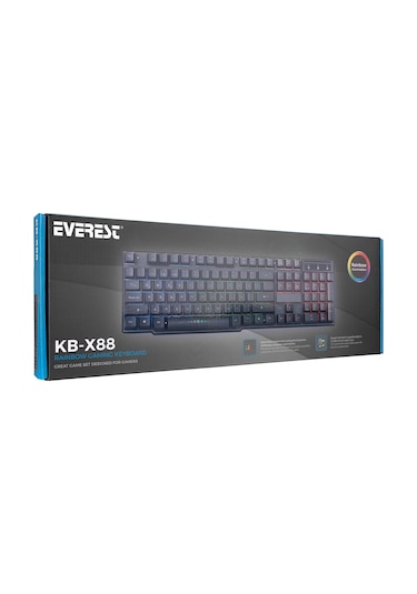Everest KB-X88 USB Kablolu Mekanik Hisli Aydınlatmalı Q Oyuncu Klavye