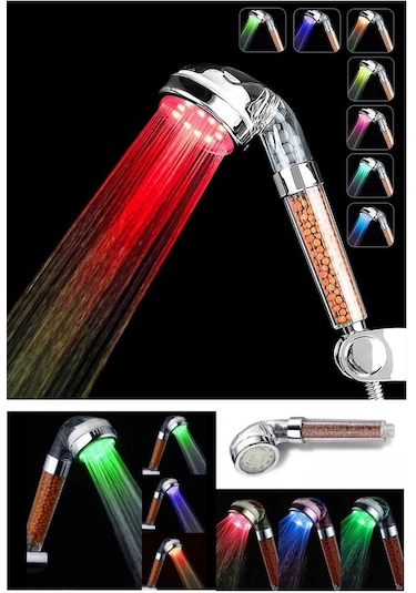 Işıklı Su Tasarruflu Duş Başlığı Diğer
