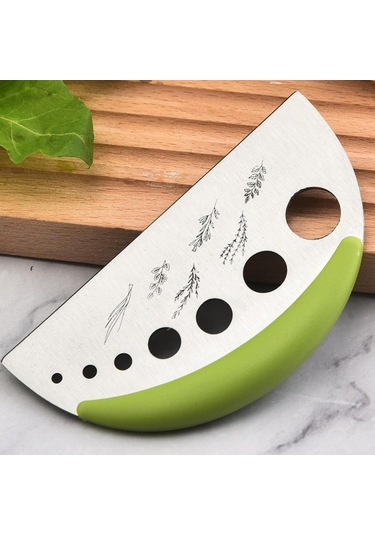 Homyl Kişniş Pazı Kekik Için Ot Soyucu Metal Kesici Yaprak Yeşil