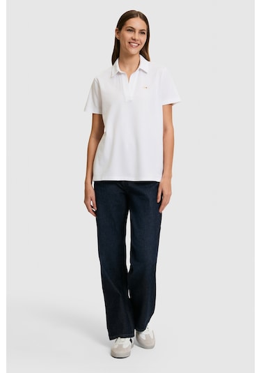 U.S. Polo Assn. U.s. Polo Assn. Kadın Beyaz Tişört Basic 50323447-vr013