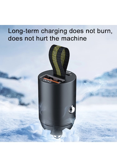 Springsun "çift Portlu Hızlı Şarj Cihazı - Qc3.0 & Pd30w Araç Şarj Aleti 12-24v Otomobil/kamyon/suv "