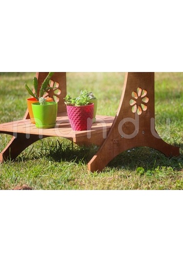 “Mandu” Ahşap Saksı Rafı