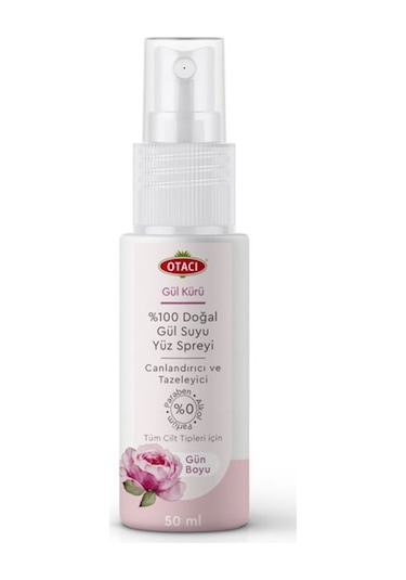 Otacı Doğal Gül Suyu Yüz Spreyi 50 ML