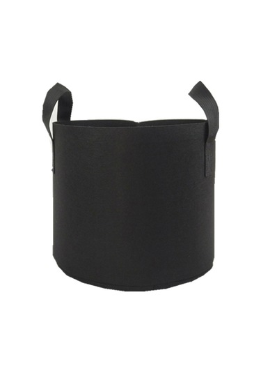 Padalink Siyah Doku Bitki Yetiştirme Çantaları - Sebze Fidanı Bahçe Bitkileri İçin 5 Adet 25x25x30cm