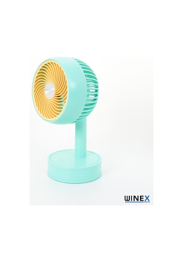 Winex Mini Taşınabilir Portatif Fan 3 Kademeli Vantilatör Mavi
