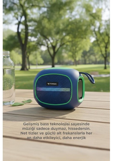 Torima D90 Taşınabilir Bluetooth Hoparlör Mavi