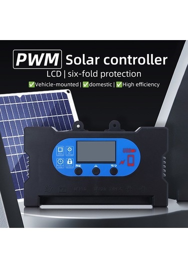 Pazly 30a Güneş Şarj Kontrol Cihazı 12v/24v Pwm Oled Ekran Çift Usb/type-c Akıllı Regülatör