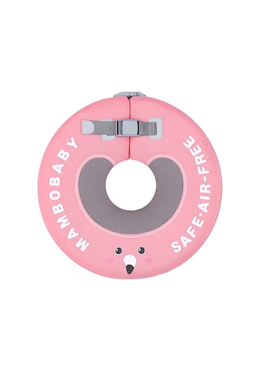 Yifomall Mambobaby B502 Şişirme Gerektirmeyen Bebek Yüzme Boyun Halkası, 6-12 Ay İçin, Güvenli Ve Ayarlanabilir, Pembe Renk