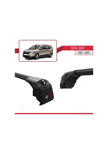 Dacia Lodgy 2012-2022 Arası İle Uyumlu Ace-2 Ara Atkı Tavan Barı Siyah