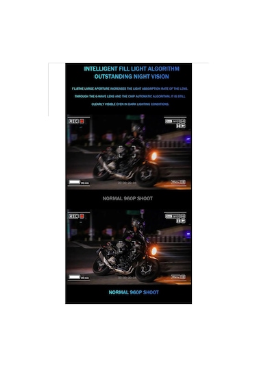 1080p Kameralı Wifi 3000 Mah Su Geçirmez Bluetooth 5.4 Kask Kulaklık