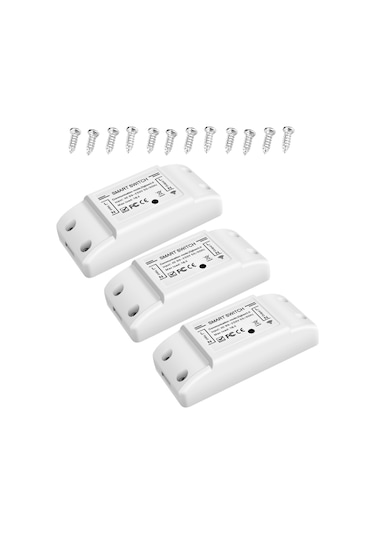 S6921-3 Wifi Ve Bt Akıllı Anahtar 10a 2200 W Çift Modlu 3 Adet