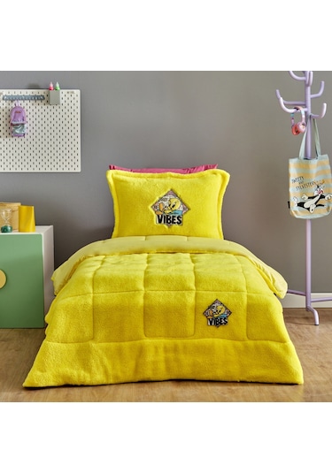 Karaca Home Looney Tunes Tweety Bird Tek Kişilik Comfort Set Sarı 203.12.01.0004