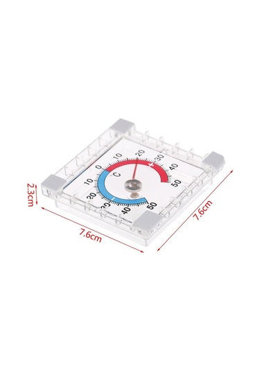 Jms Sıcaklık Termometre Pencere Ev İç Mekan Dış Duvar Bahçe Dereceli Disk Ölçümü