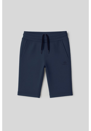 Tommylife İndigo Standart Fit Basic Performans Erkek Çocuk Şort - 11303 İndigo