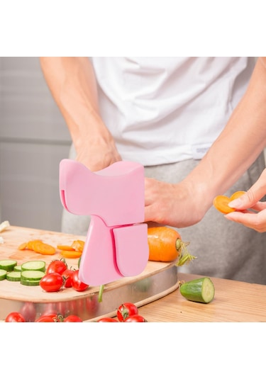 Homyl Gıda Doğrama Için Parmak Koruyucu Çok Fonksiyonlu Pembe