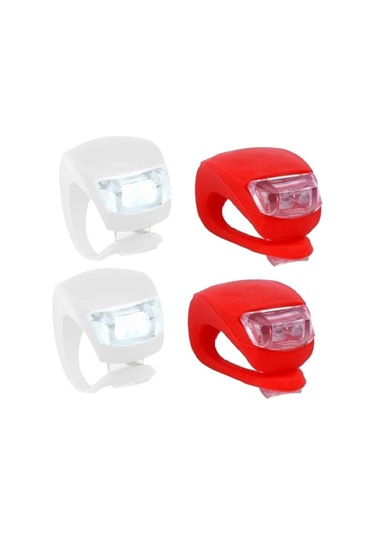 Forte Gt 6016 Bisiklet Ön Far Usb Şarjlı Silikon Su Geçirmez Kırmızı Siyah Kırmızı