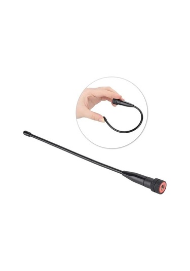 Fortunelane 400-470 Mhz Çift Bantlı Anten - 3 Km Sinyal, Baofeng/yaesu Uyumlu, Dayanıklı Plastik