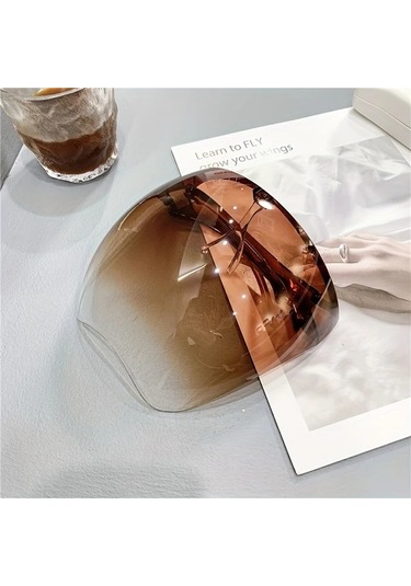 Elmpaly Bisiklet Yüz Maskesi Outdoor Spor Moda Tasarım Çok Renkli Yüz Koruyucu Tam Yüz Baş Bandı Degrade Çay Rengi