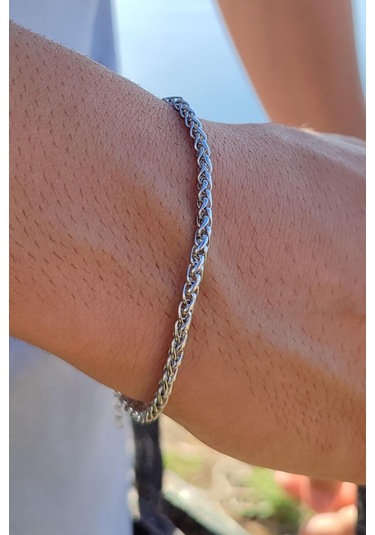 Kişiye Özel Sallantılı Harfli Paslanmaz Çelik Bileklik Sevgiliye Eşe Hediye Acb01h Metalik