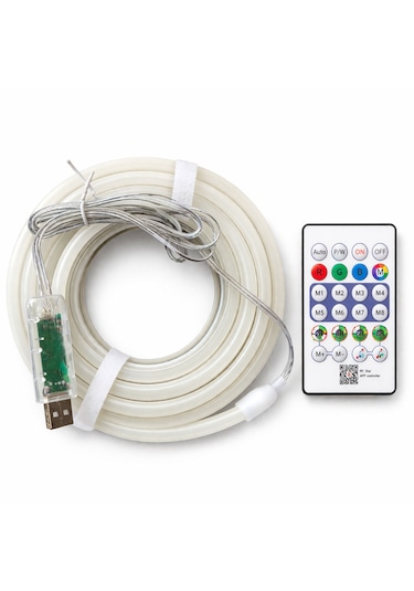Magic Neon Şerit Led 5m Rgb Kumandalı Usb 5