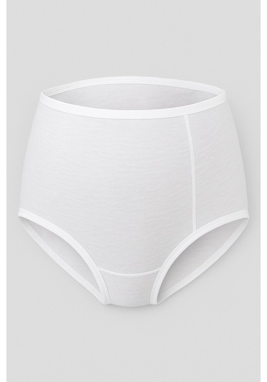 Kadın Pamuklu Likralı Hamile Lohusa Külot Beyaz Kompedan K23582-beyaz Beyaz