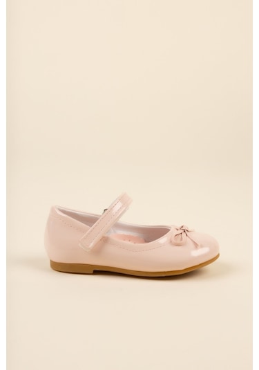EPAAVM - Bıyık Fiyonk Pudra Kız Çocuk Ayakkabı - EYL1306 Pudra