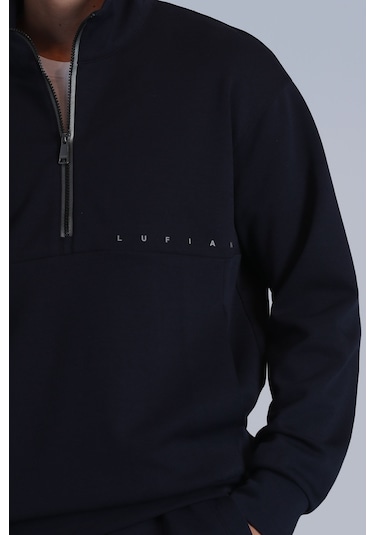 Lufian Erkek Howe Sweatshirt 112030142 Lacivert Lacivert