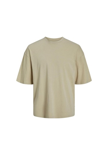 Jack&jones Jorgrand Oversıze Erkek T-shirt 12253993-fields Of Rye Bej-bej
