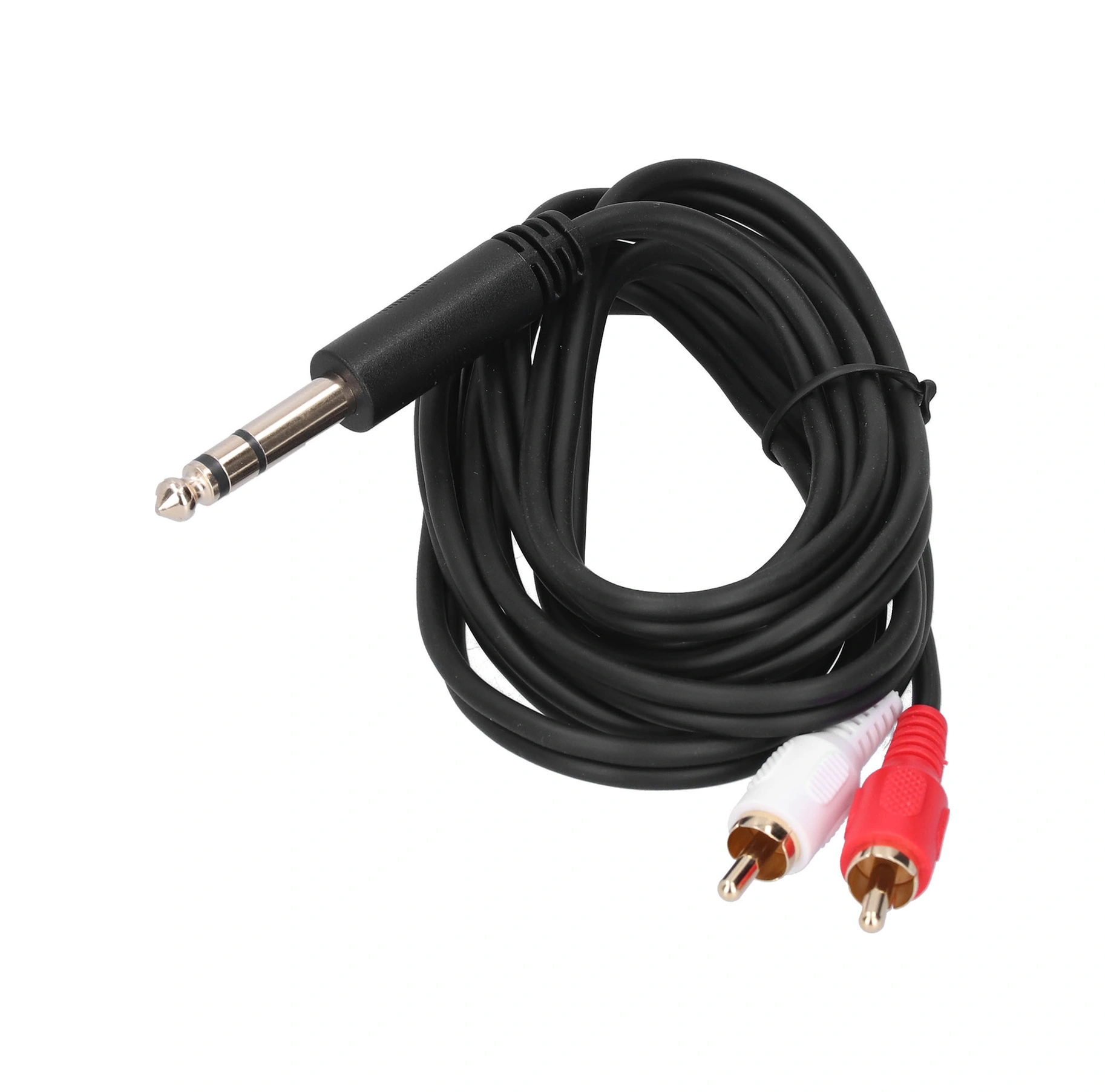 Shineyee 1.5 Metre Uzunlukta 6.35mm Erkekden Çift Rca Erkeğe Ses Kablosu - Mikser Ve Hoparlör Bağlantısı İçin Kaliteli Pvc + Bakır Malzeme