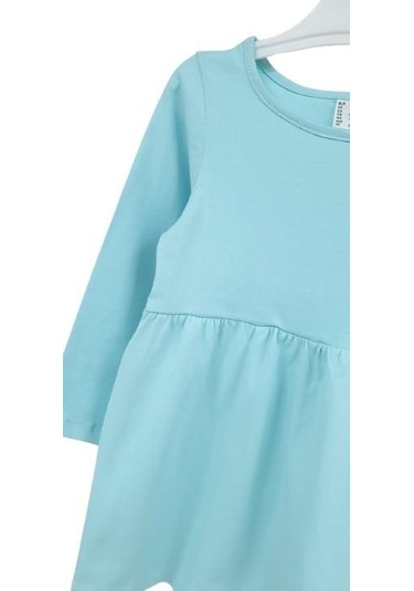 Mevsimlik Penye Uzun Kol Basic Kız Çocuk Elbise 001