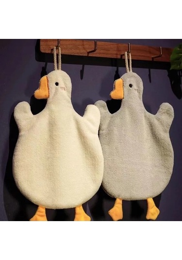 Zyzqstore Karikatür Kaz El Havlusu Mutfak Banyo Tuvalet Çok Renkli Ev Dekorasyonu Çok Renkli