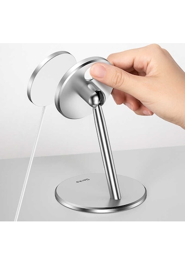 Benks L37 Magsafe Şarj Standı - ZORE-218807 Gümüş