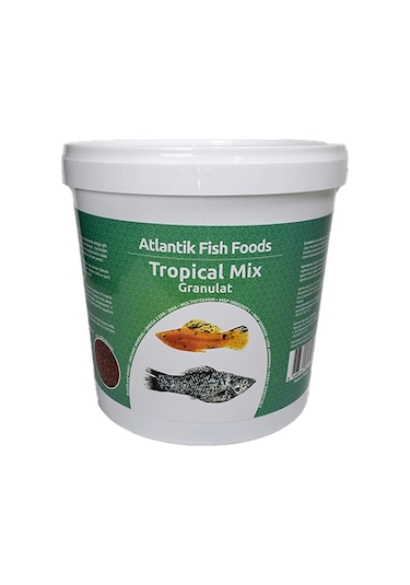 Atlantik Tropical Mix Granulat 3000 Gr Kova Balık Yemi