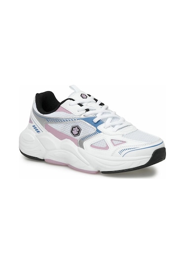 Lumberjack Tech Kalın Tabanlı Spor Snekaers Kadın Ayakkabı Beyaz-lila Beyaz