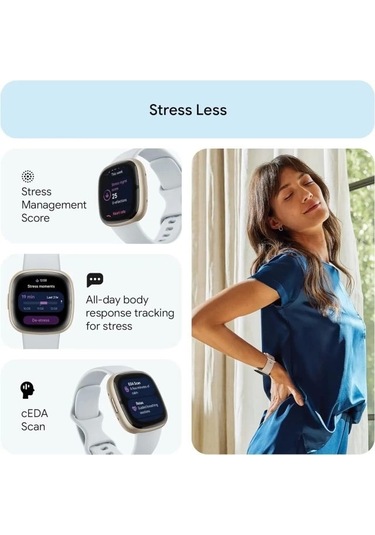 Fitbit Sense 2 Gelişmiş Sağlık Ve Fitness Akıllı Saati (İthalatçı Garantili)