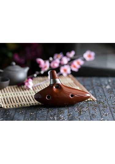 Hermann Mayer Hmo12Br Pro Seramik Alto Ocarina - Kahverengi