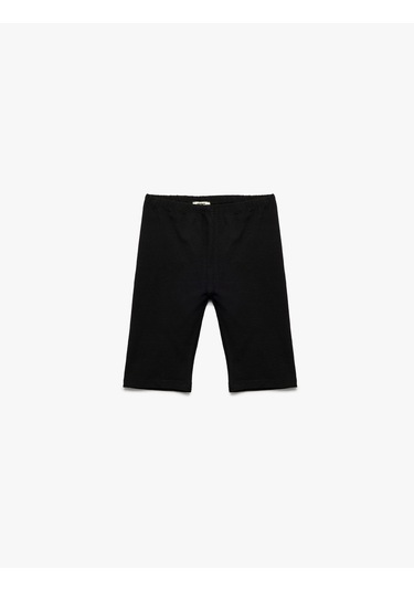 Koton Pamuklu Beli Lastikli 3'lü Basic Kısa Tayt Seti Gri 5skg10313ak Gri