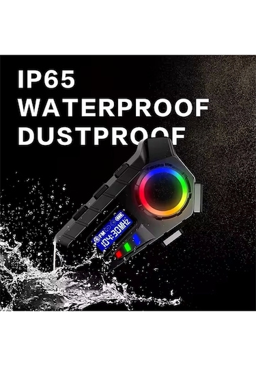 Vtn-30 Y30 Kask Kulaklık Bluetooth Motosiklet Kulaklık Rgb Radyolu Intercom