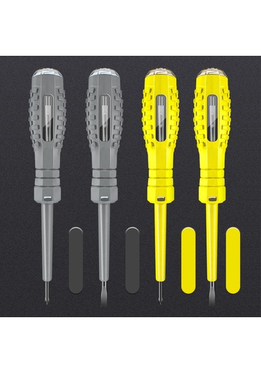 Yifomall Çok Amaçlı Elektrik Test Kalemi Ve Tornavida - Sarı Çapraz Uçlu, Taşınabilir Ve Yüksek Hassasiyetli