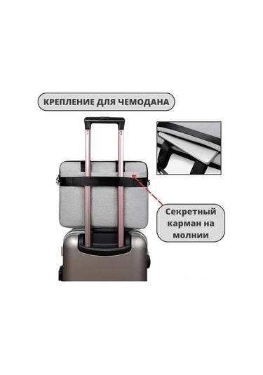 Novahub Şok Emici 13-14 İnç Laptop Çantası - Ayarlanabilir Omuz Askılı, Su Geçirmez, Çok Fonksiyonlu 112 Karakter Gri Gri